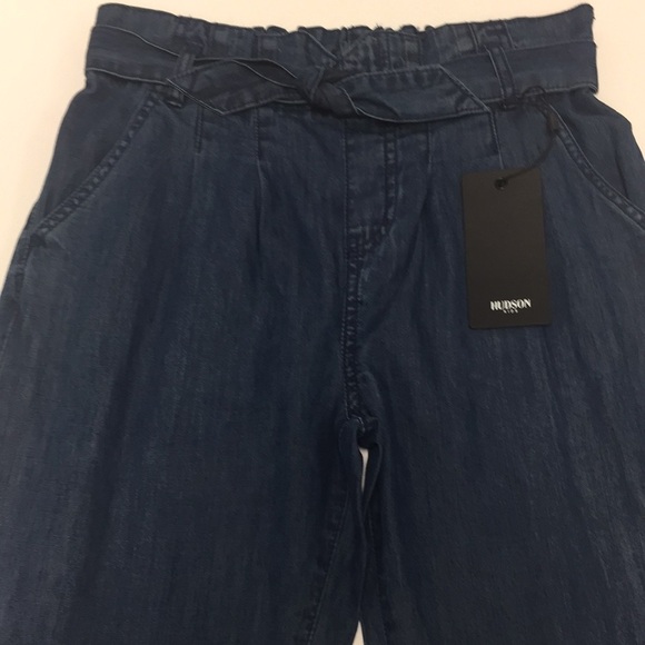 Hudson High Rise Belted Paper Bag Pants 16 (Girl) - Picture 3 of 8